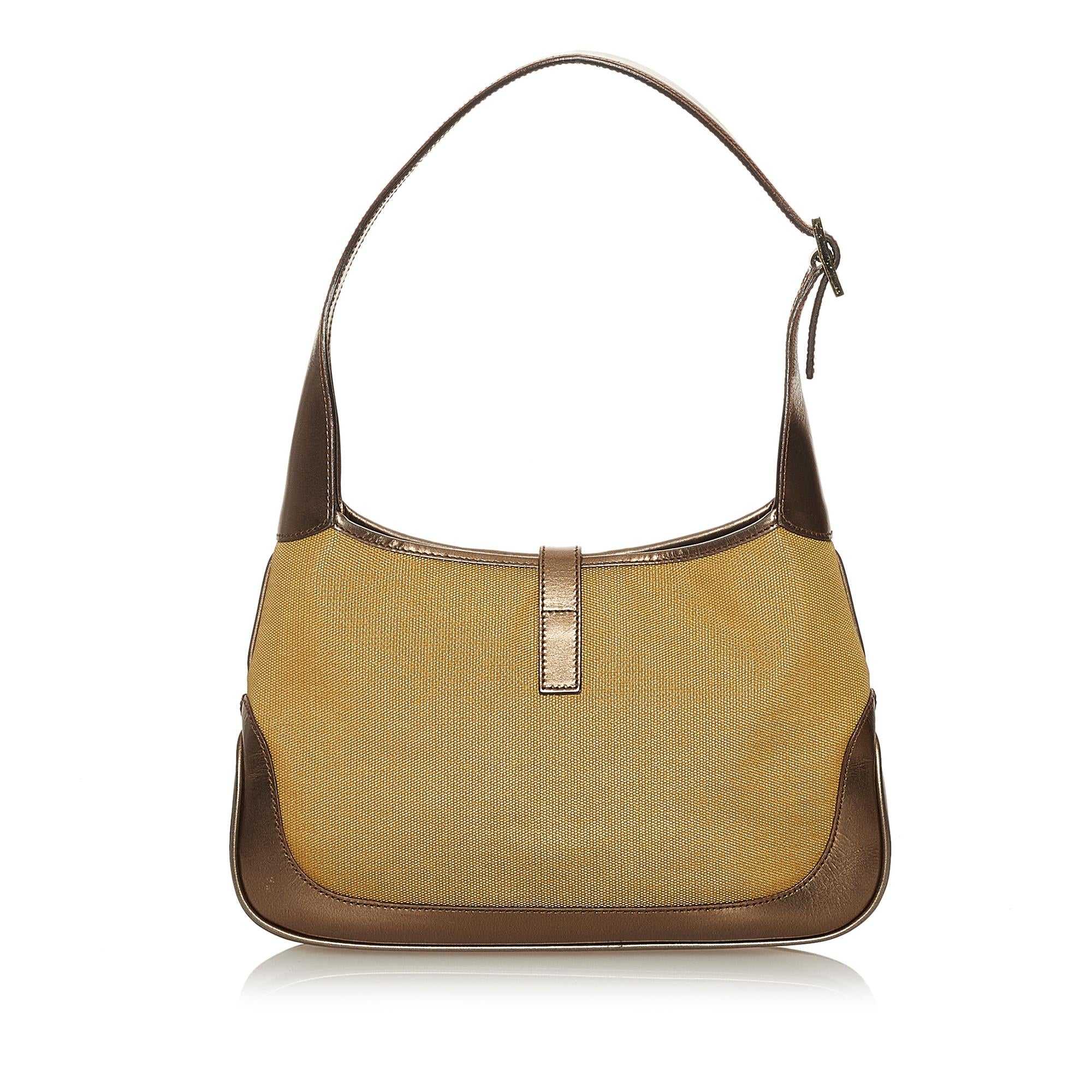 Gucci Jackie Canvas Shoulder Bag (SHG-28385)