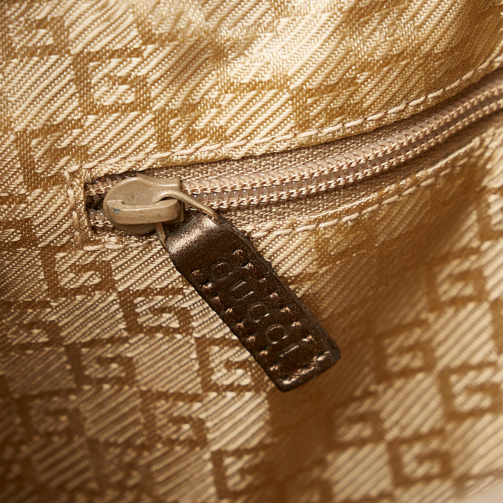 Gucci Jackie Canvas Shoulder Bag (SHG-28385)