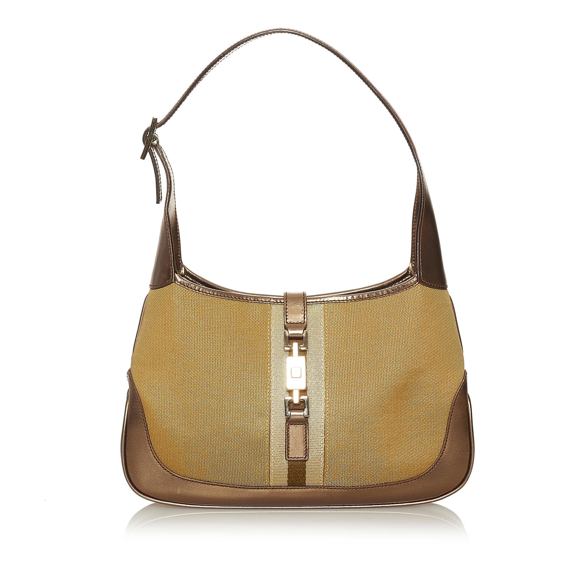 Gucci Jackie Canvas Shoulder Bag (SHG-28385)