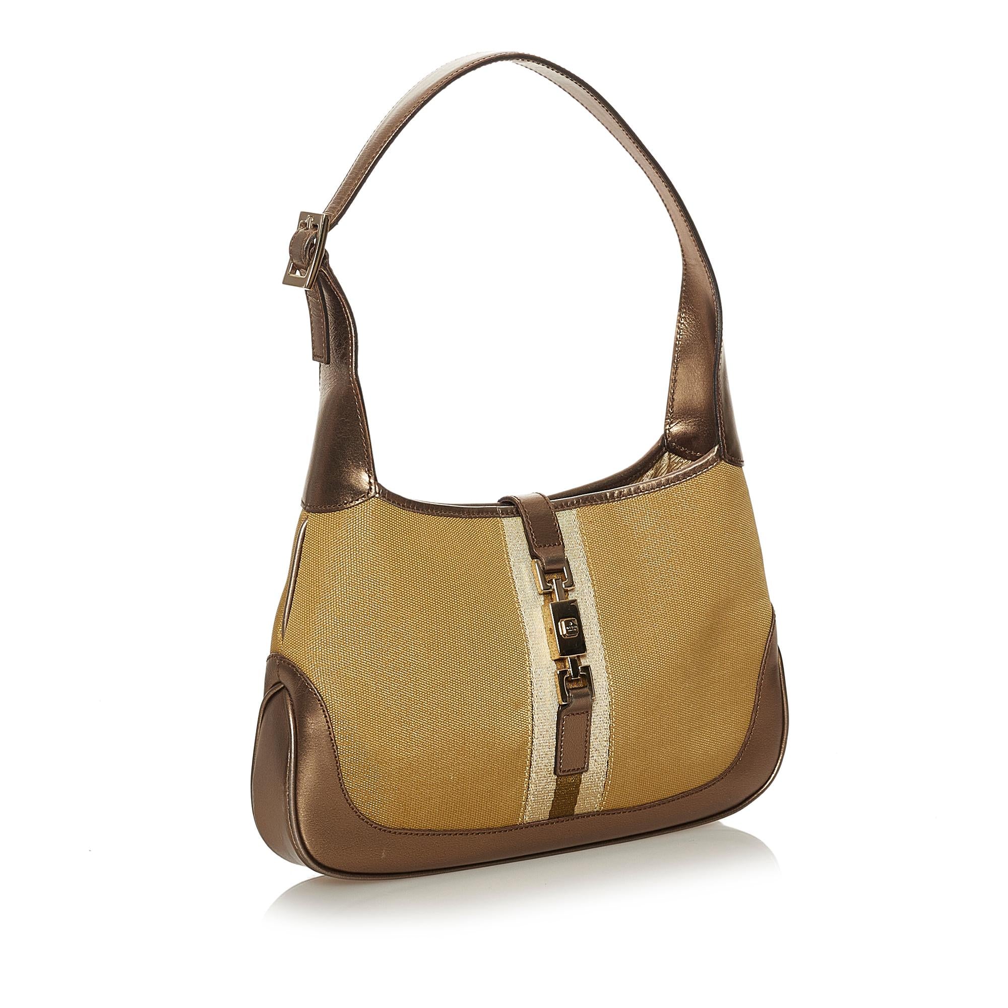 Gucci Jackie Canvas Shoulder Bag (SHG-28385)