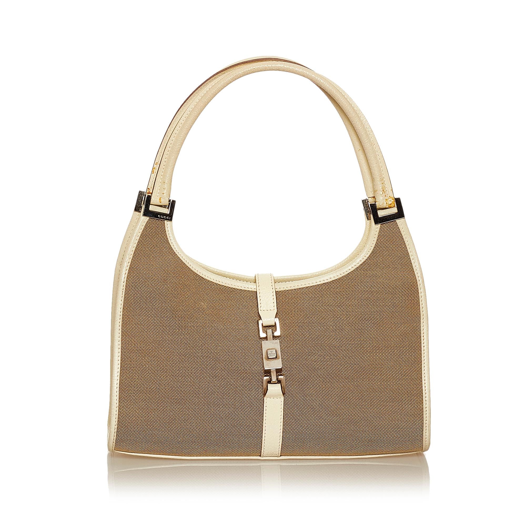 Gucci Jackie Canvas Shoulder Bag (SHG-29377)