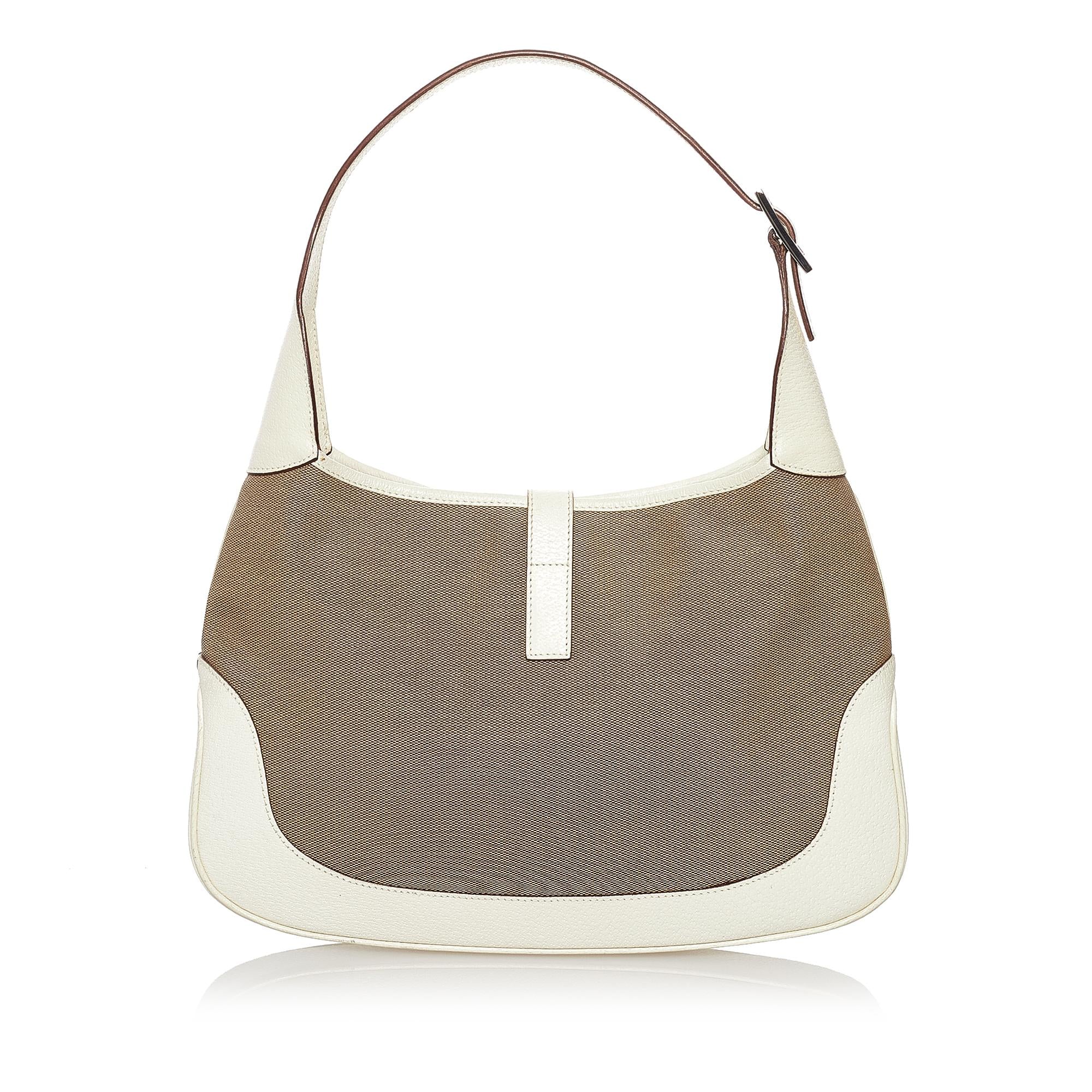 Gucci Jackie Canvas Shoulder Bag (SHG-32010)