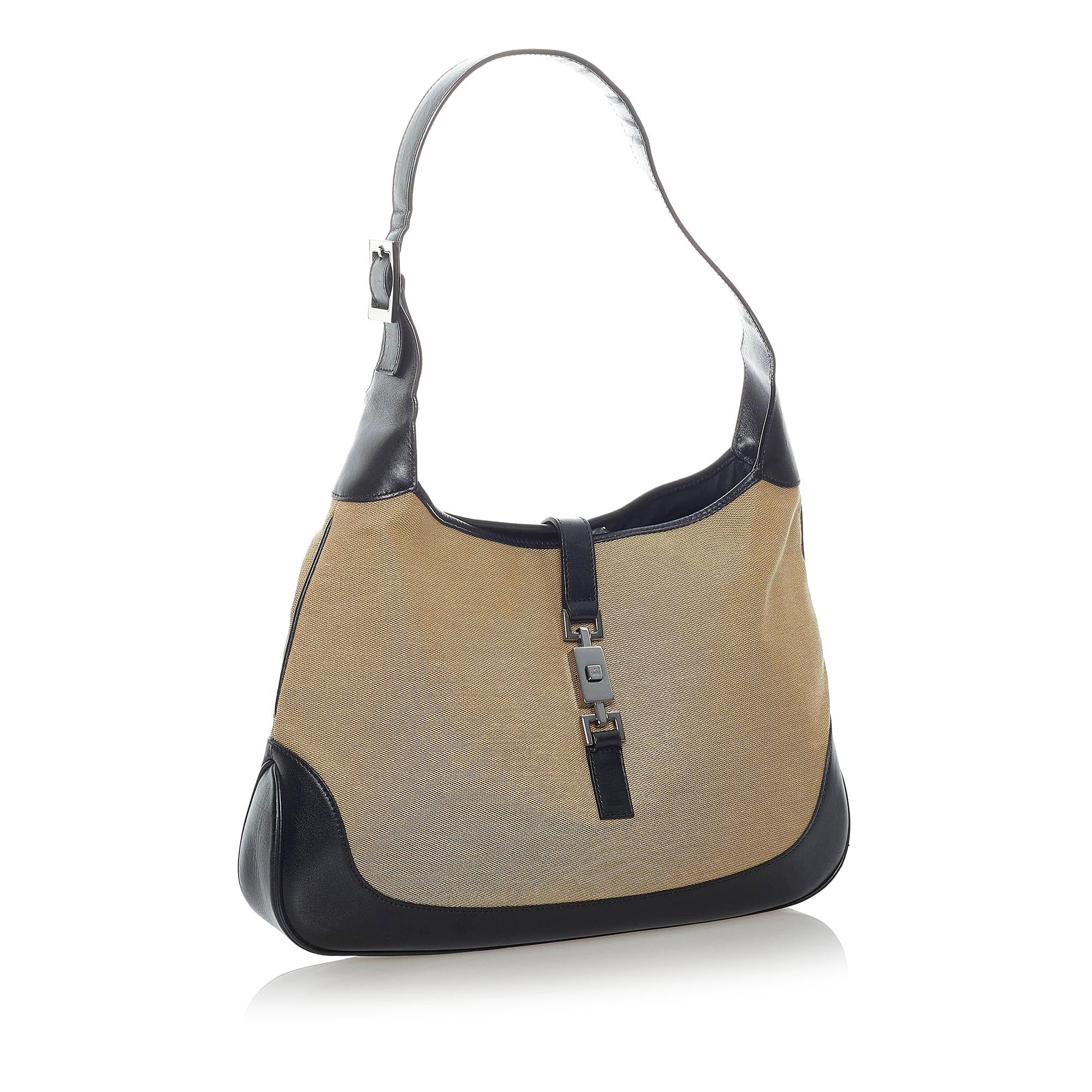 Gucci Jackie Canvas Shoulder Bag (SHG-32651)