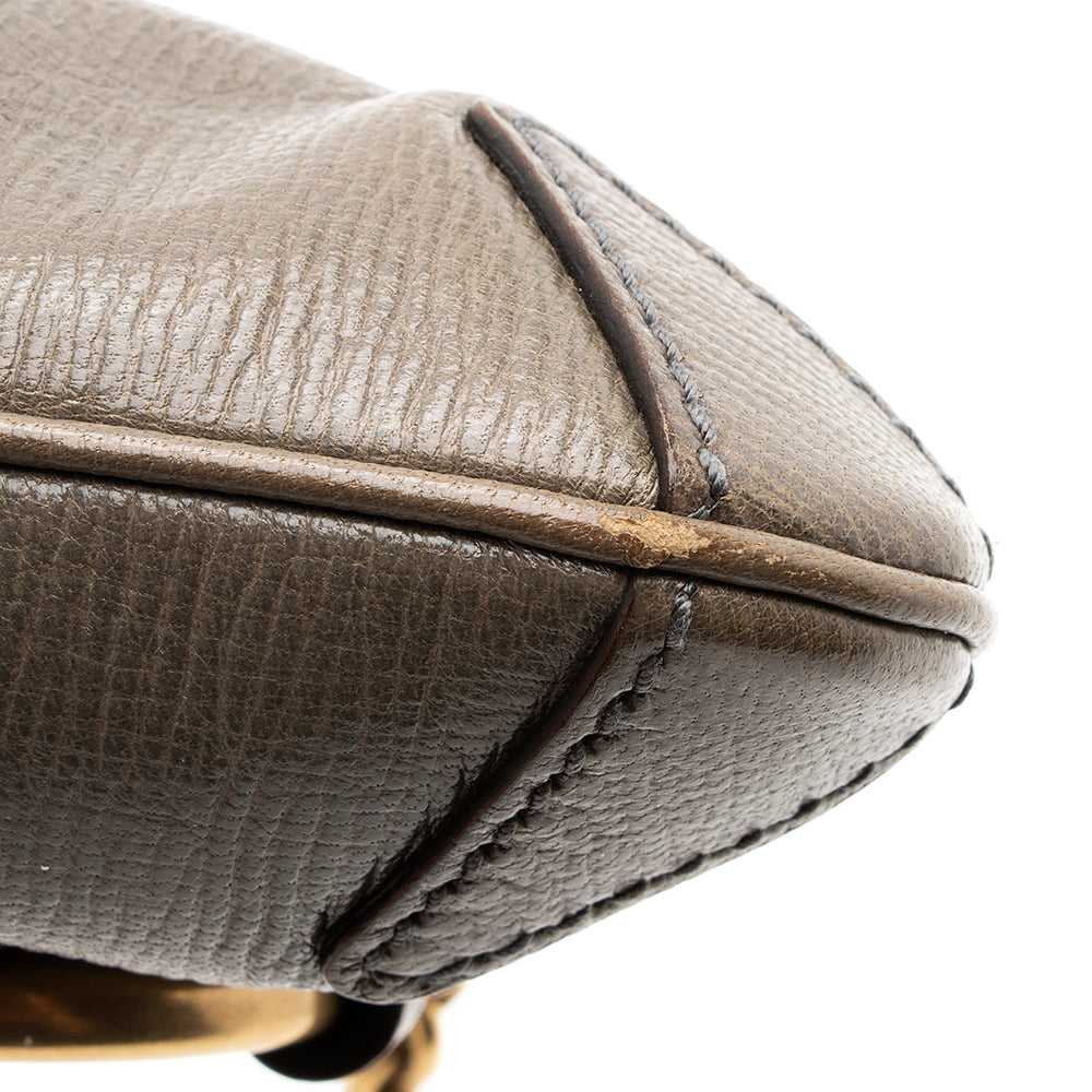 Gucci Tom Ford Leather 1921 Horsebit Shoulder Bag (SHF-20110)