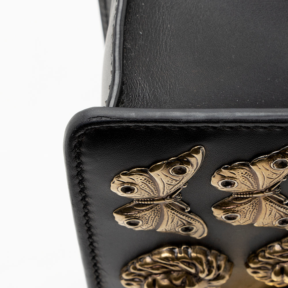 Gucci Leather Animal Studs Sylvie Mini Bag (SHF-19238)