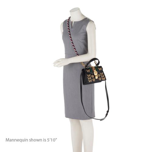 Gucci Leather Animal Studs Sylvie Mini Bag (SHF-19238)