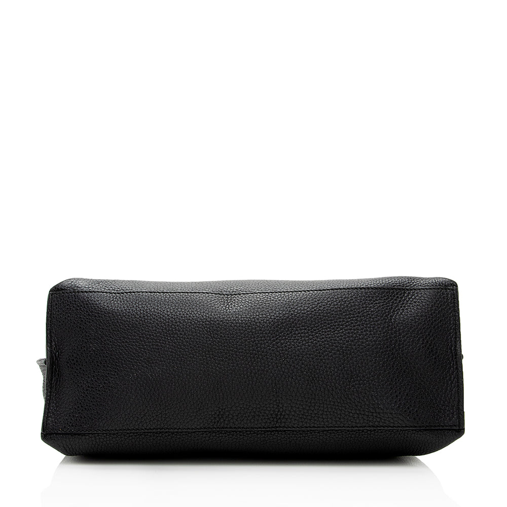 Gucci Leather Bamboo Daily Medium Satchel (SHF-20568)