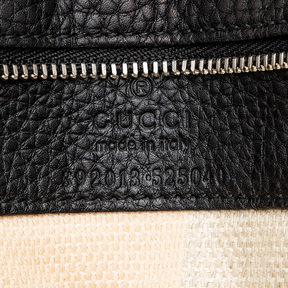 Gucci Leather Bamboo Daily Medium Satchel (SHF-20568)