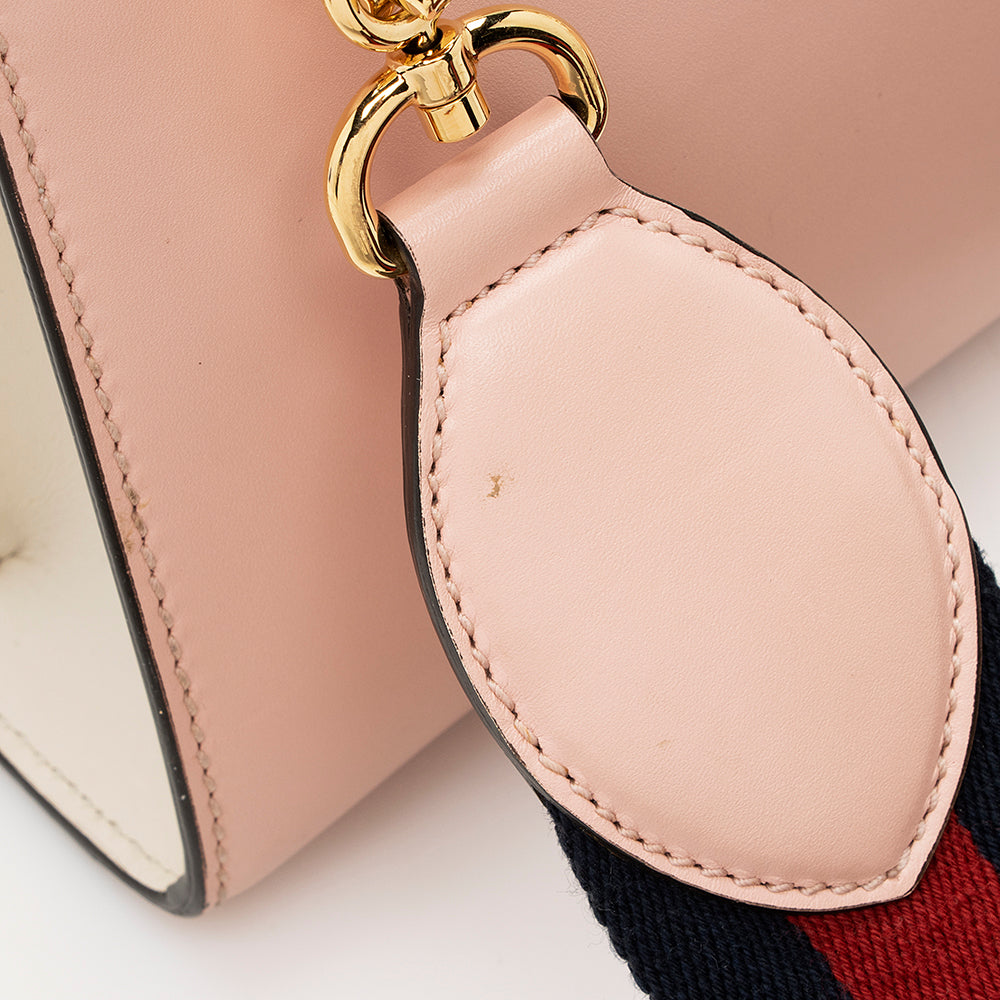 Gucci Leather Bamboo Nymphaea Top Handle Small Tote (SHF-19511)