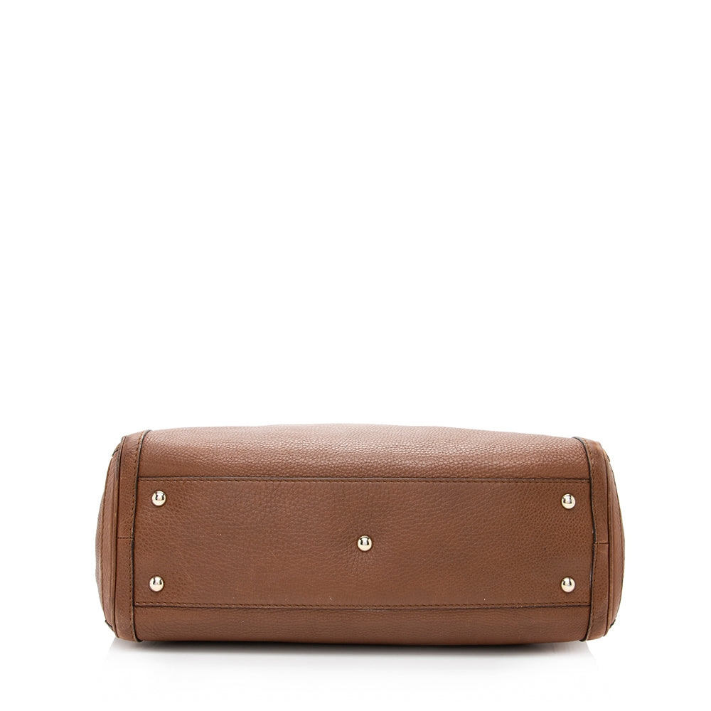 Gucci Leather Bella Medium Tote (SHF-17583)