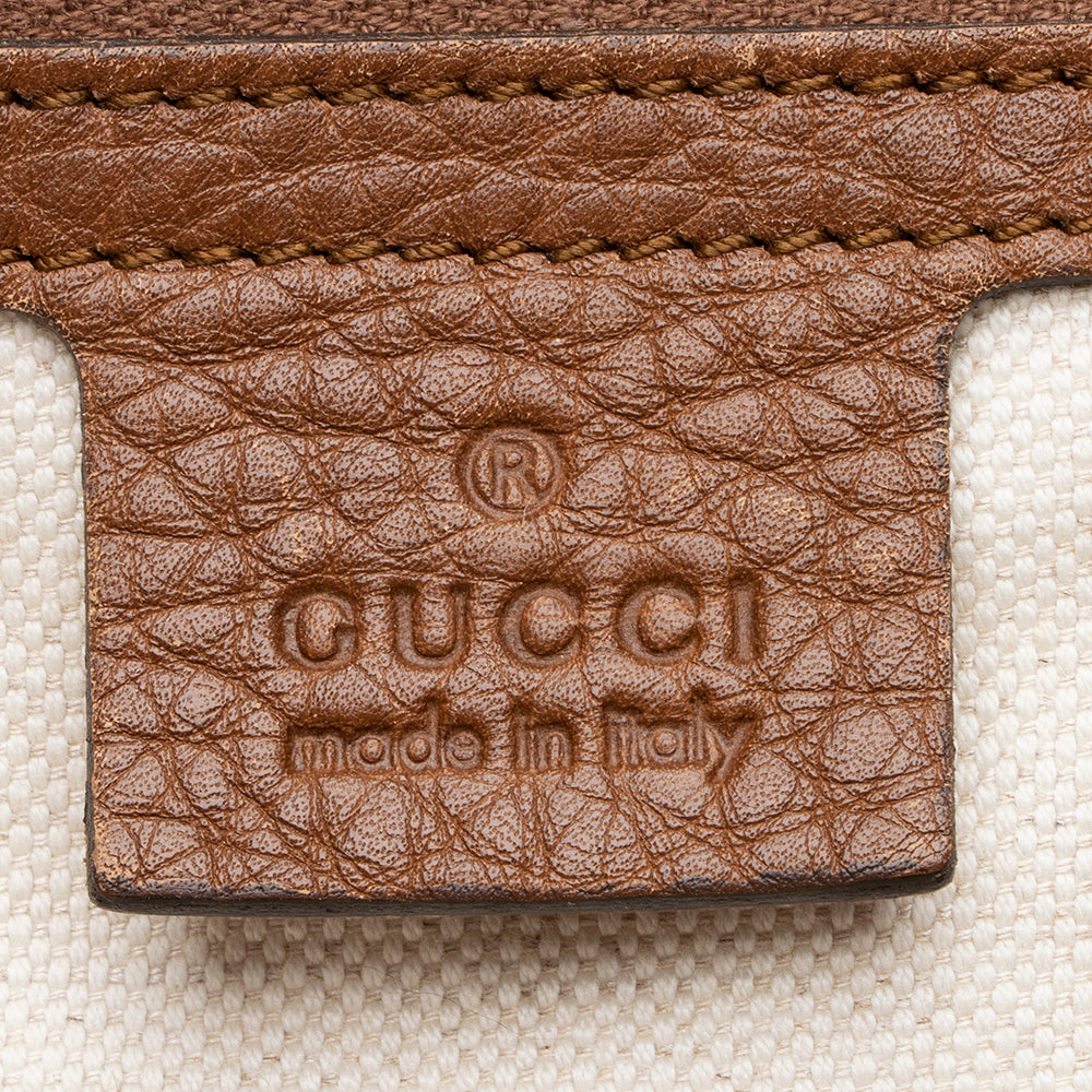 Gucci Leather Bella Medium Tote (SHF-17583)