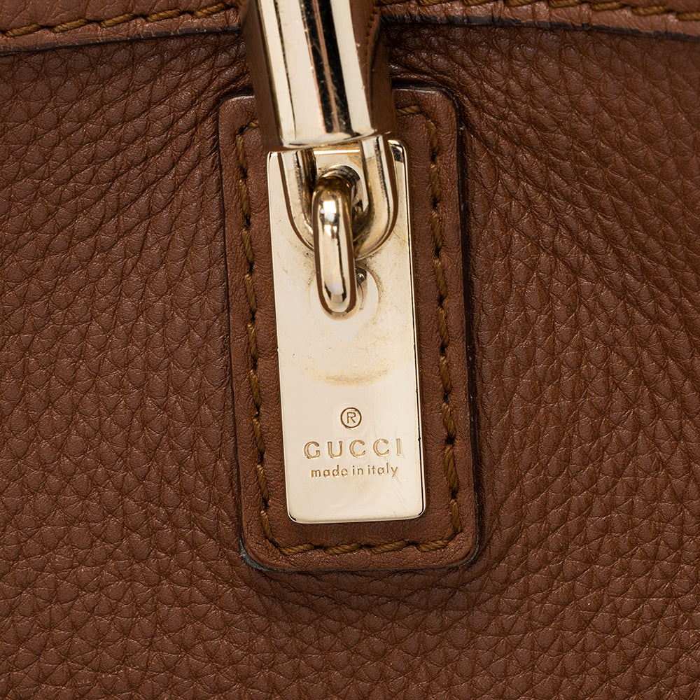 Gucci Leather Bella Medium Tote (SHF-17583)