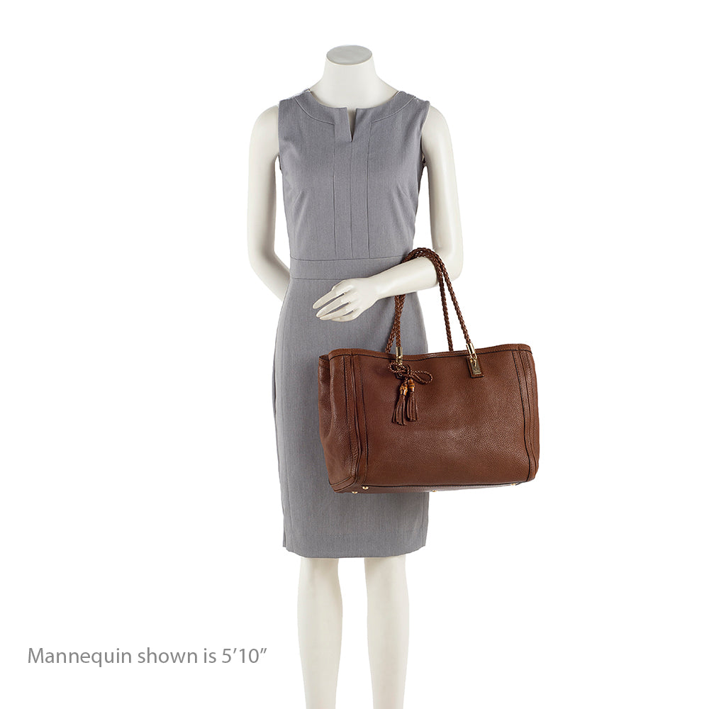 Gucci Leather Bella Medium Tote (SHF-17583)