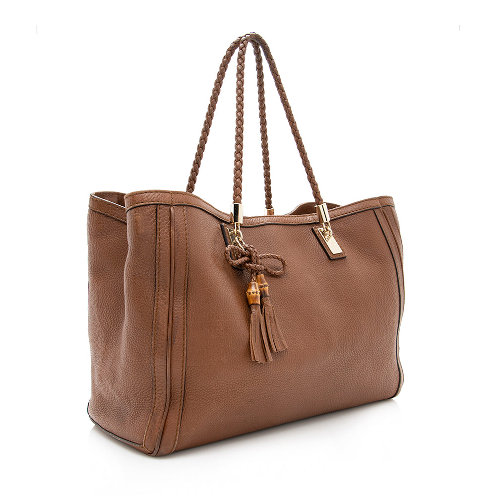 Gucci Leather Bella Medium Tote (SHF-17583)