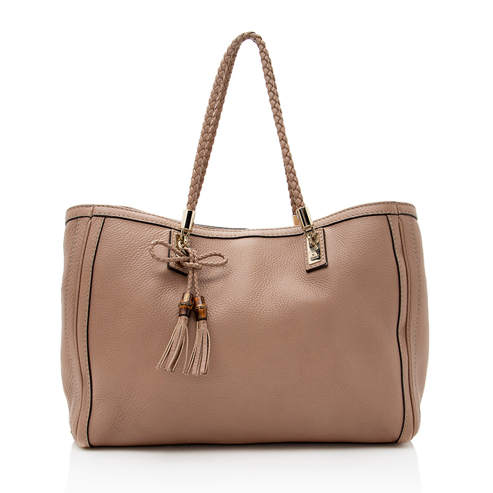 Gucci Leather Bella Medium Tote (SHF-19643)