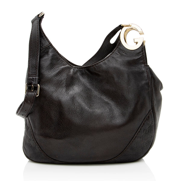 Gucci Leather Charlotte Medium Shoulder Bag (SHF-16811)