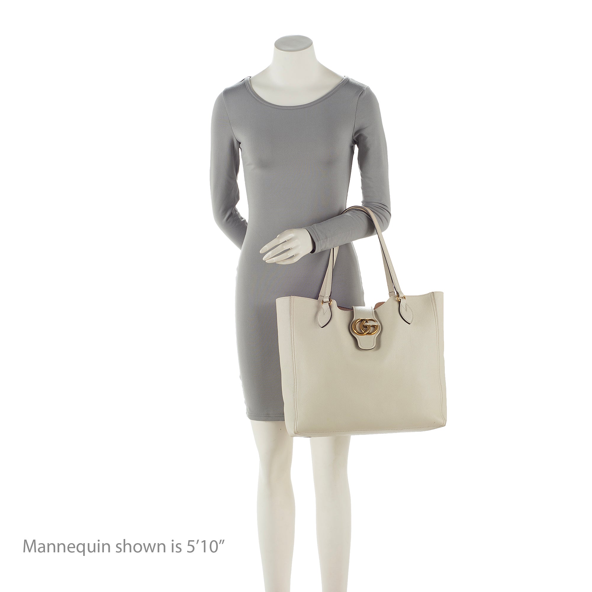 Gucci Leather Dahlia Medium Tote (SHF-22301)