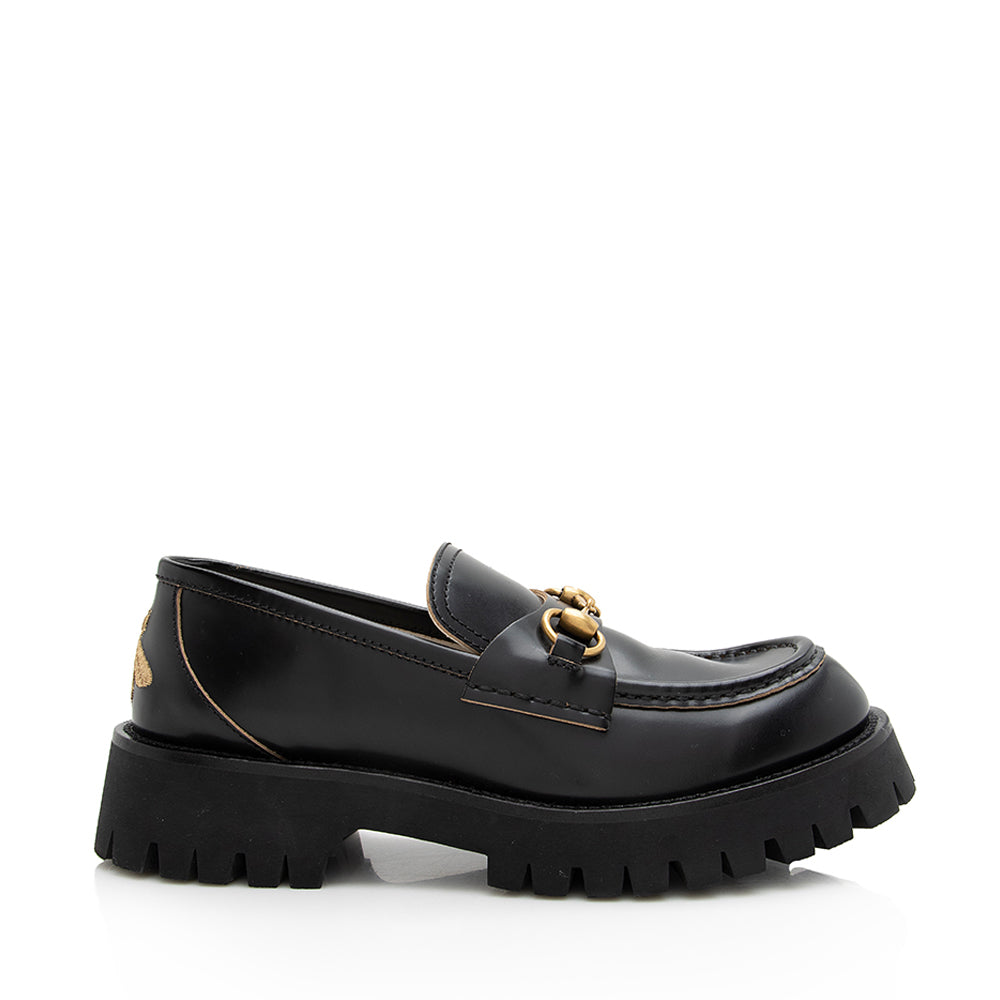Gucci Leather Horsebit Lug Sole Loafers - Size 9 / 39 (SHF  display picture 1