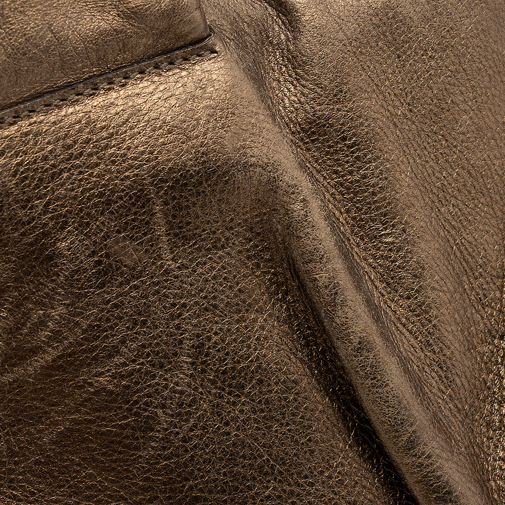 Gucci Metallic Leather Hysteria Satchel (SHF-20577)