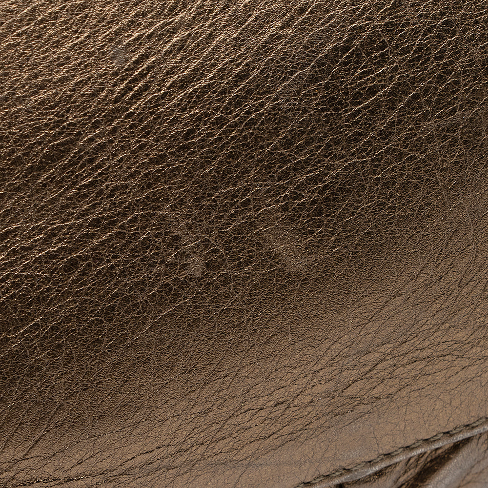 Gucci Metallic Leather Hysteria Satchel (SHF-20577)