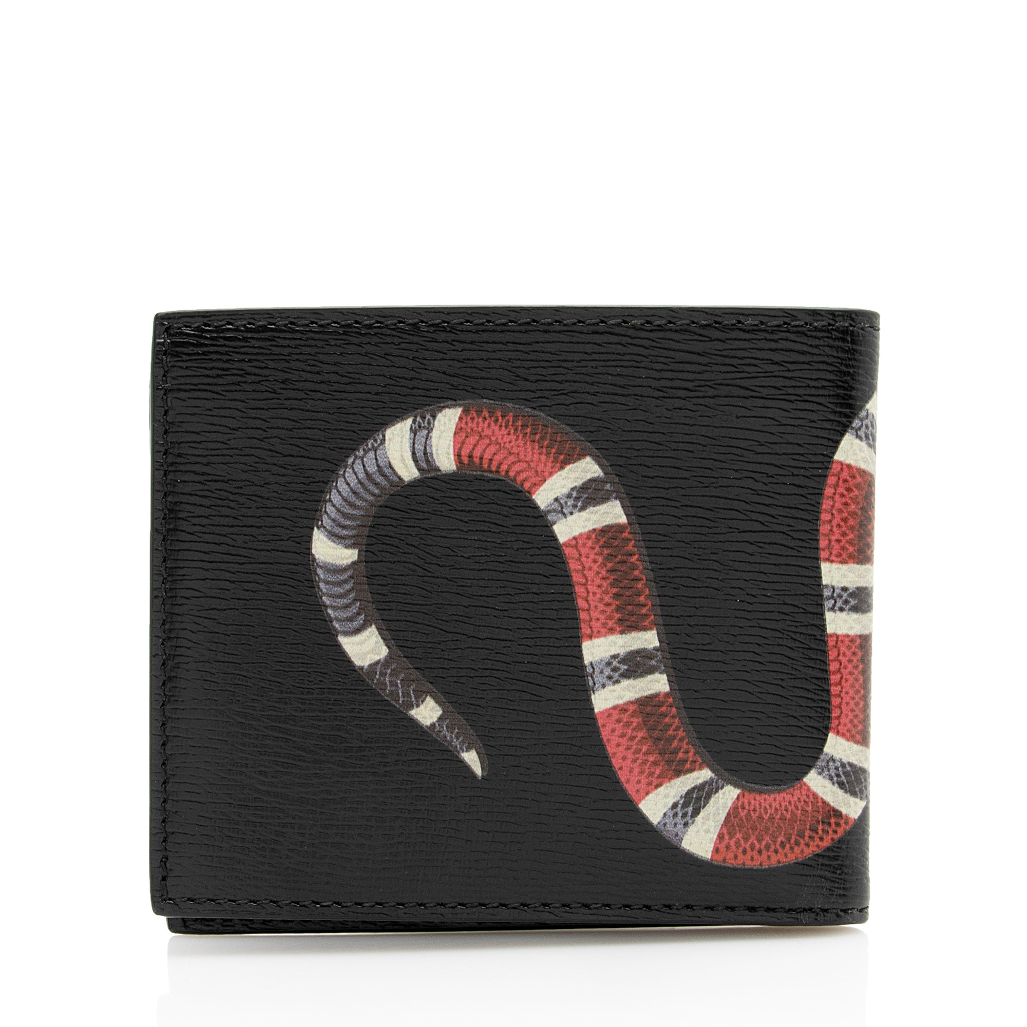 Gucci Leather Kingsnake Bi-Fold Wallet (SHF-22956)