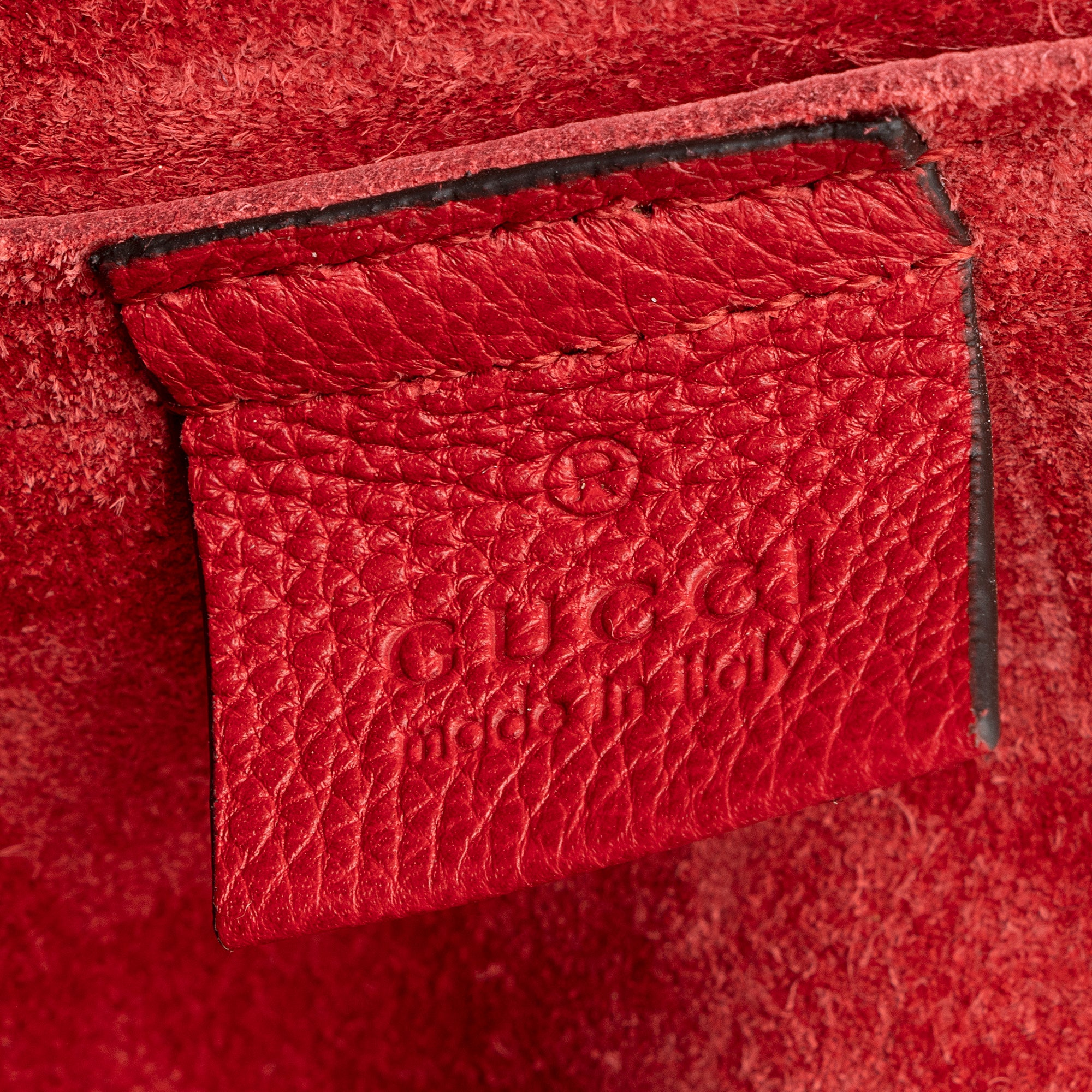 Gucci Leather Logo Zip Pouch (SHF-22192)