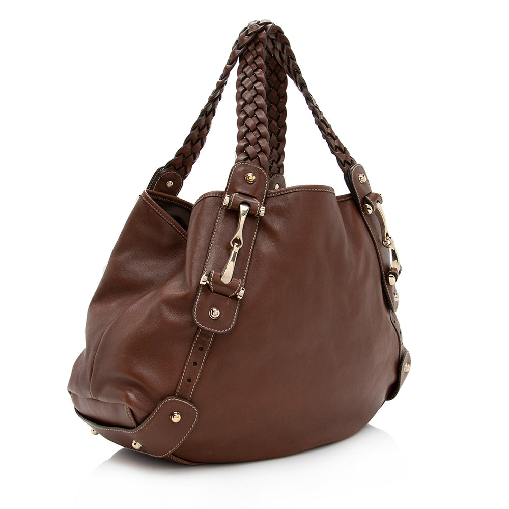 Gucci Leather Pelham Medium Shoulder Bag (SHF-17582)