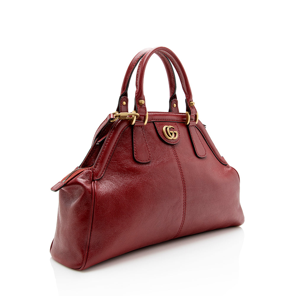 Gucci Leather Re(belle) Medium Top Handle Bag (SHF-14516)