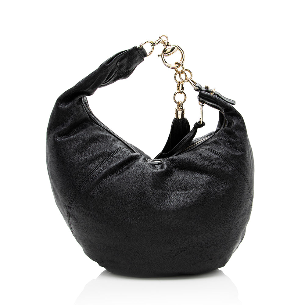 Gucci Leather Sienna Medium Hobo (SHF-17476)
