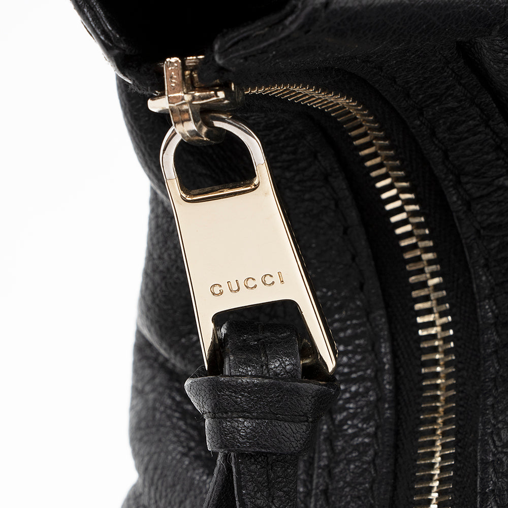 Gucci Leather Sienna Medium Hobo (SHF-17476)