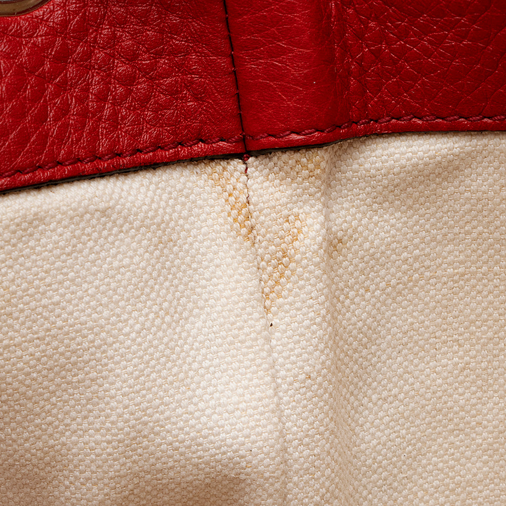 Gucci Leather Soho Drawstring Backpack (SHF-19672)