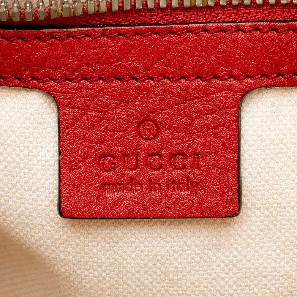 Gucci Leather Soho Drawstring Backpack (SHF-19672)