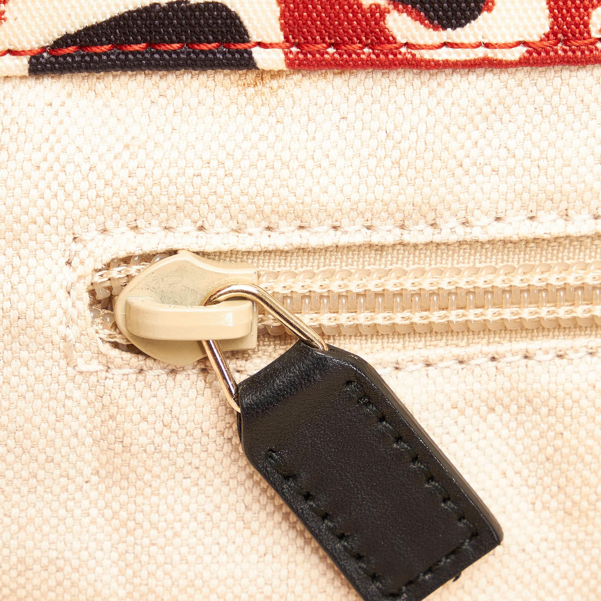 Gucci Leopard Printed Nylon Tote Bag (SHG-31267)