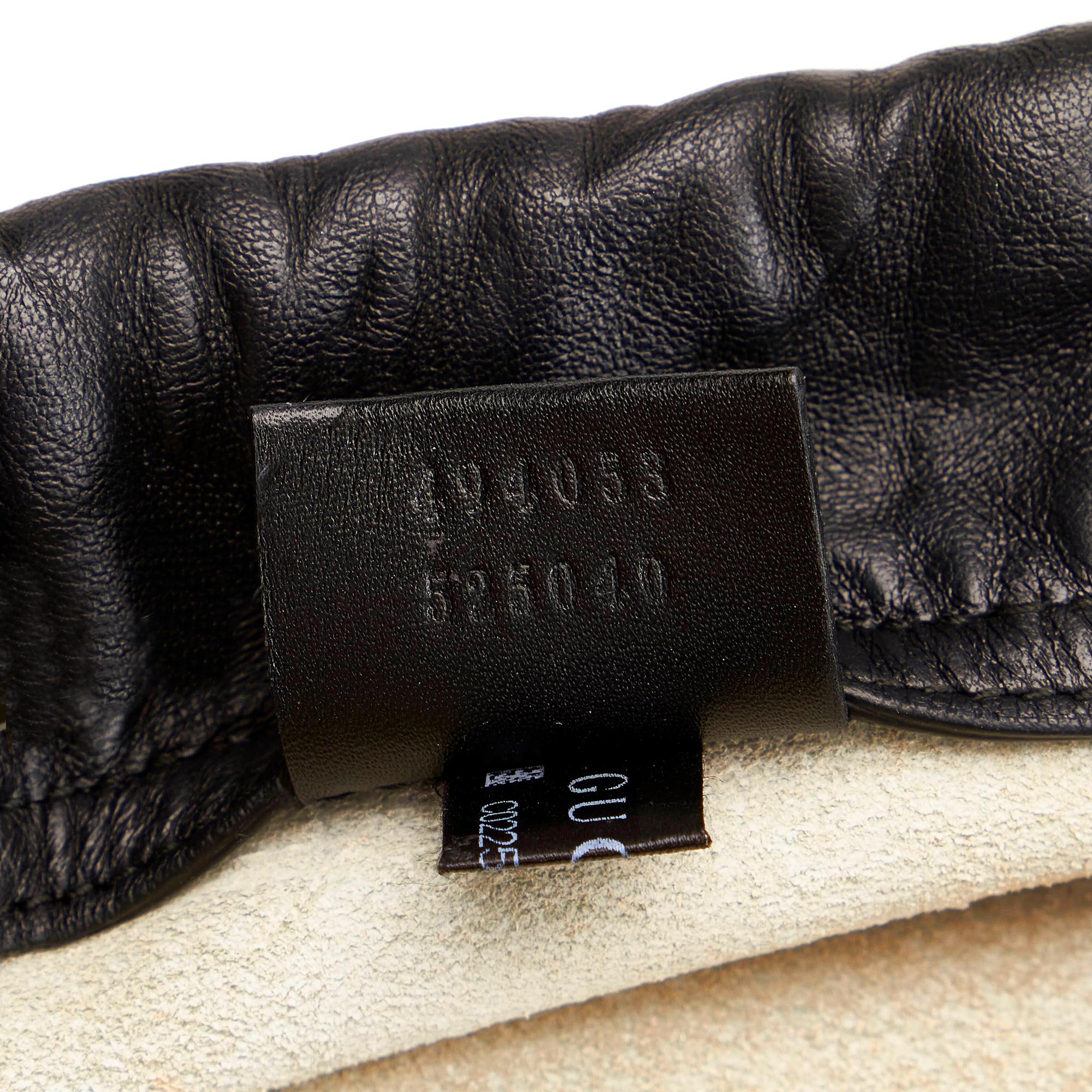 Gucci Logo Drawstring Leather Backpack (SHG-32109)