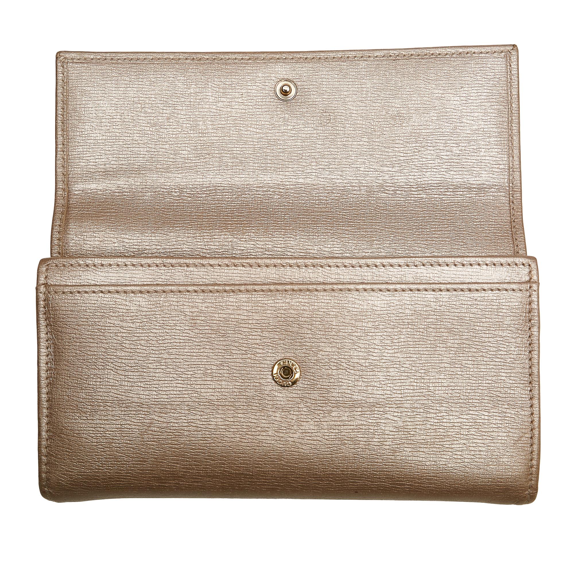 Gucci Lovely Leather Long Wallet (SHG-32706)