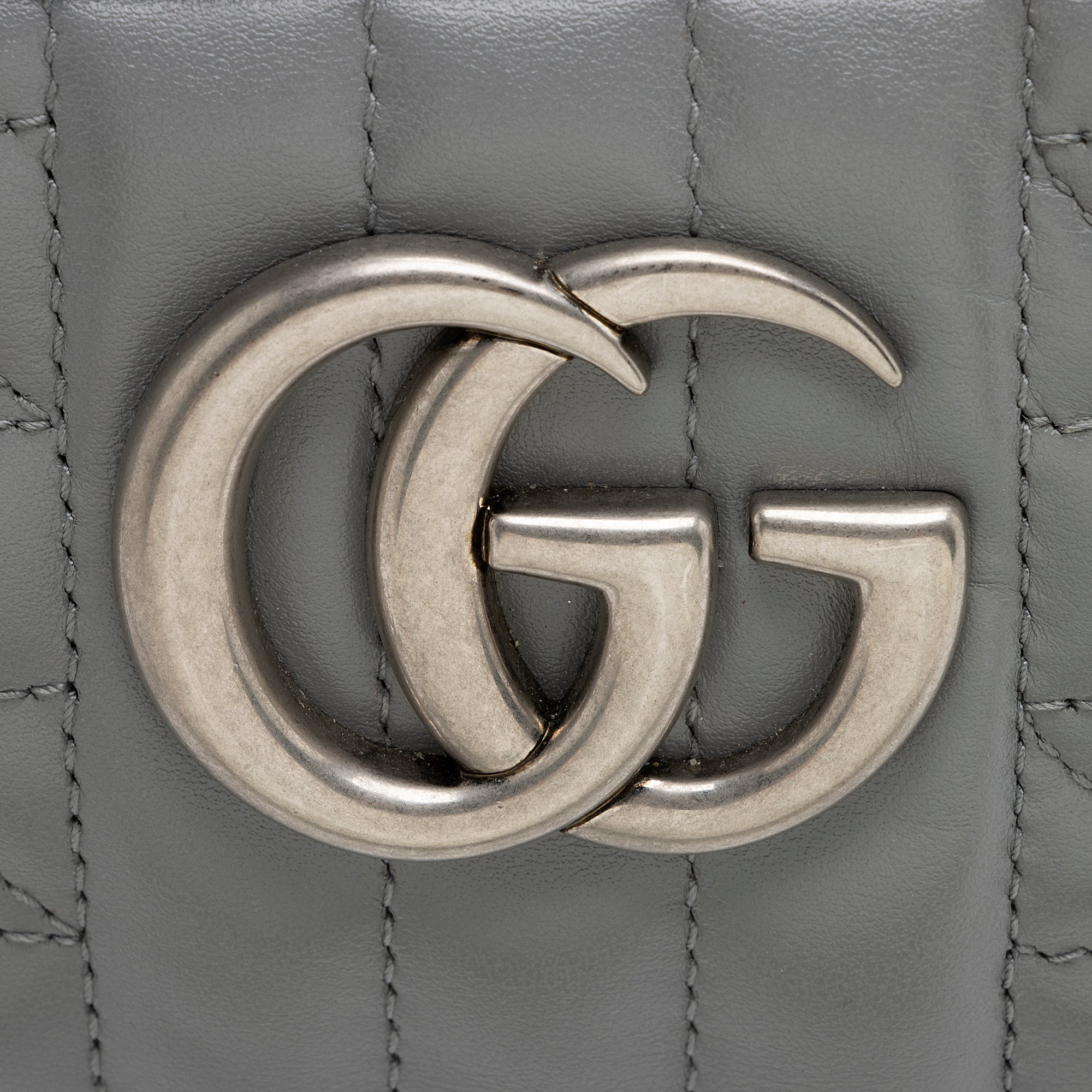 Gucci Matelasse Leather Aria GG Marmont Small Shoulder Bag (SHF-ftU2zH)