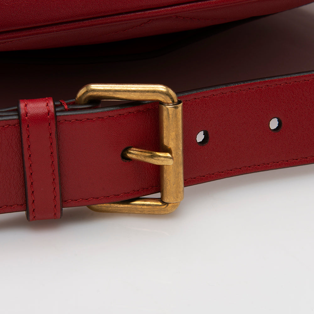 Gucci Matelasse Leather GG Marmont Belt Bag - Size 30 / 75 (SHF-13067)