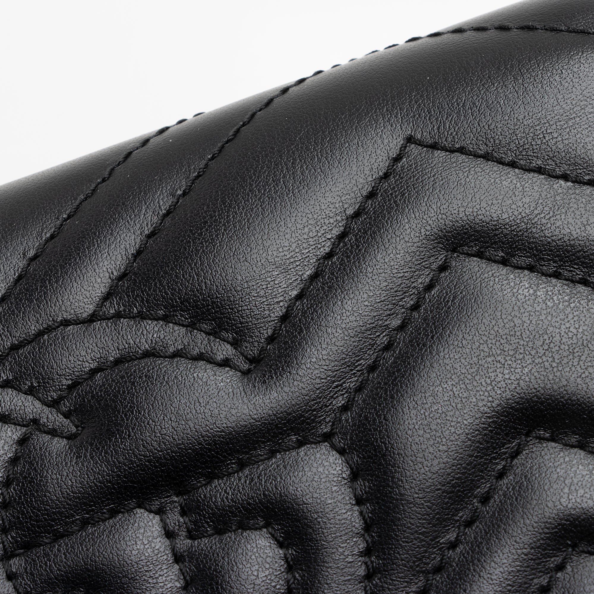 Gucci Matelasse Leather GG Marmont Continental Wallet (SHF-22692)