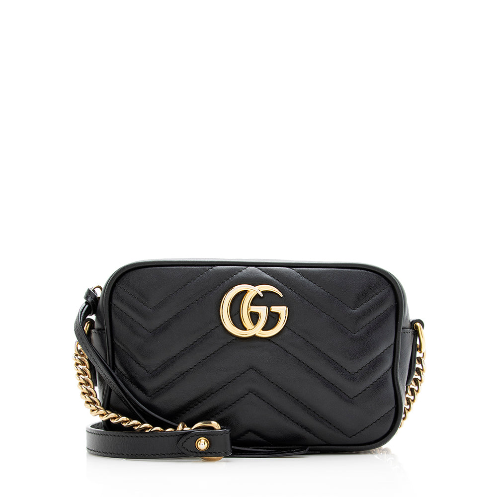 Gucci Matelasse Leather GG Marmont Mini Bag (SHF-19626)