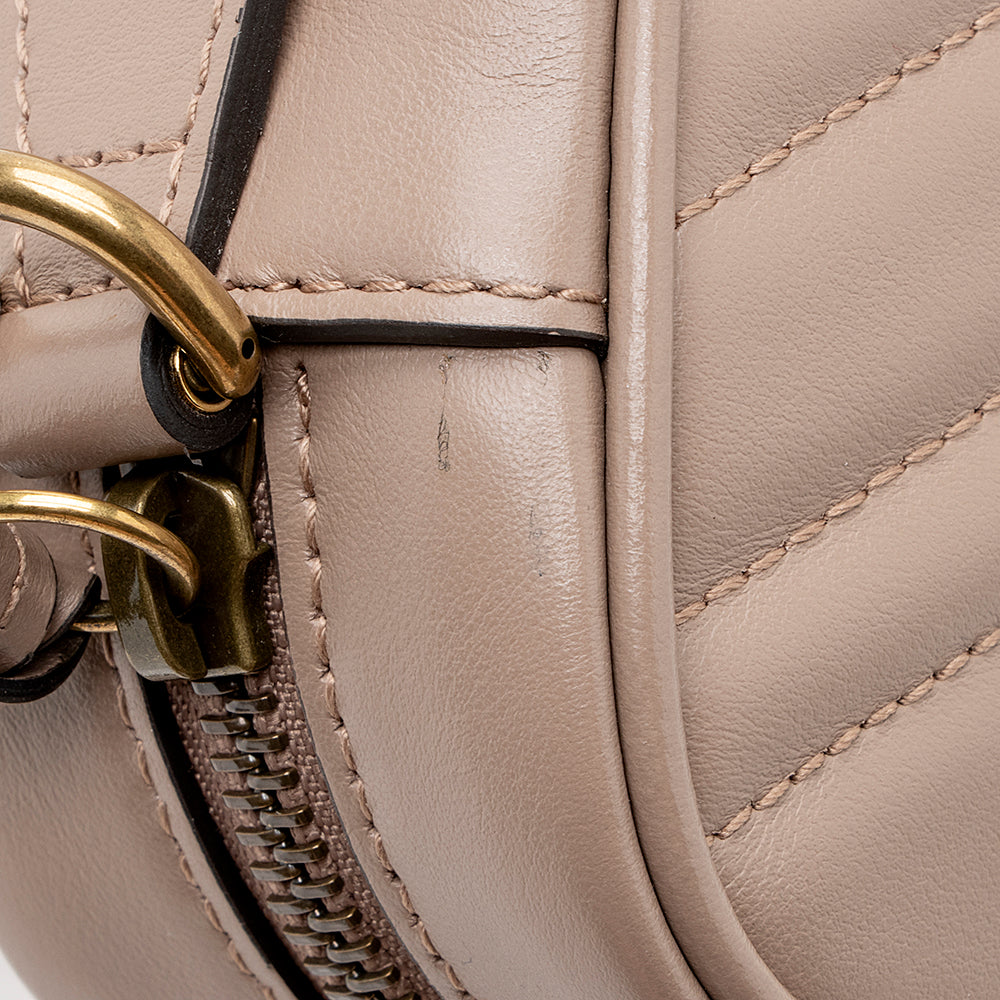 Gucci Matelasse Leather GG Marmont Mini Bag (SHF-22037)