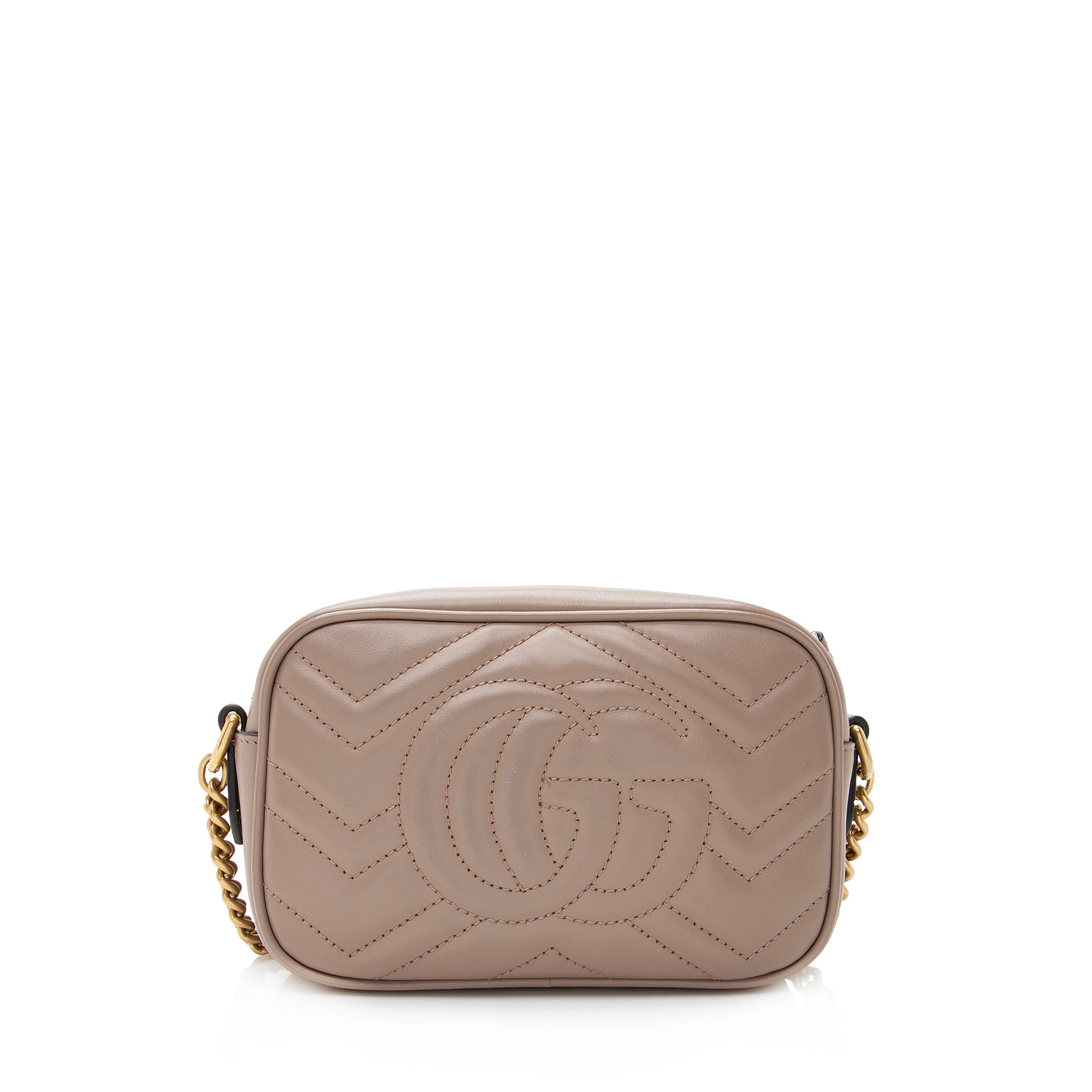 Gucci Matelasse Leather GG Marmont Mini Bag (SHF-nbQ6MC)