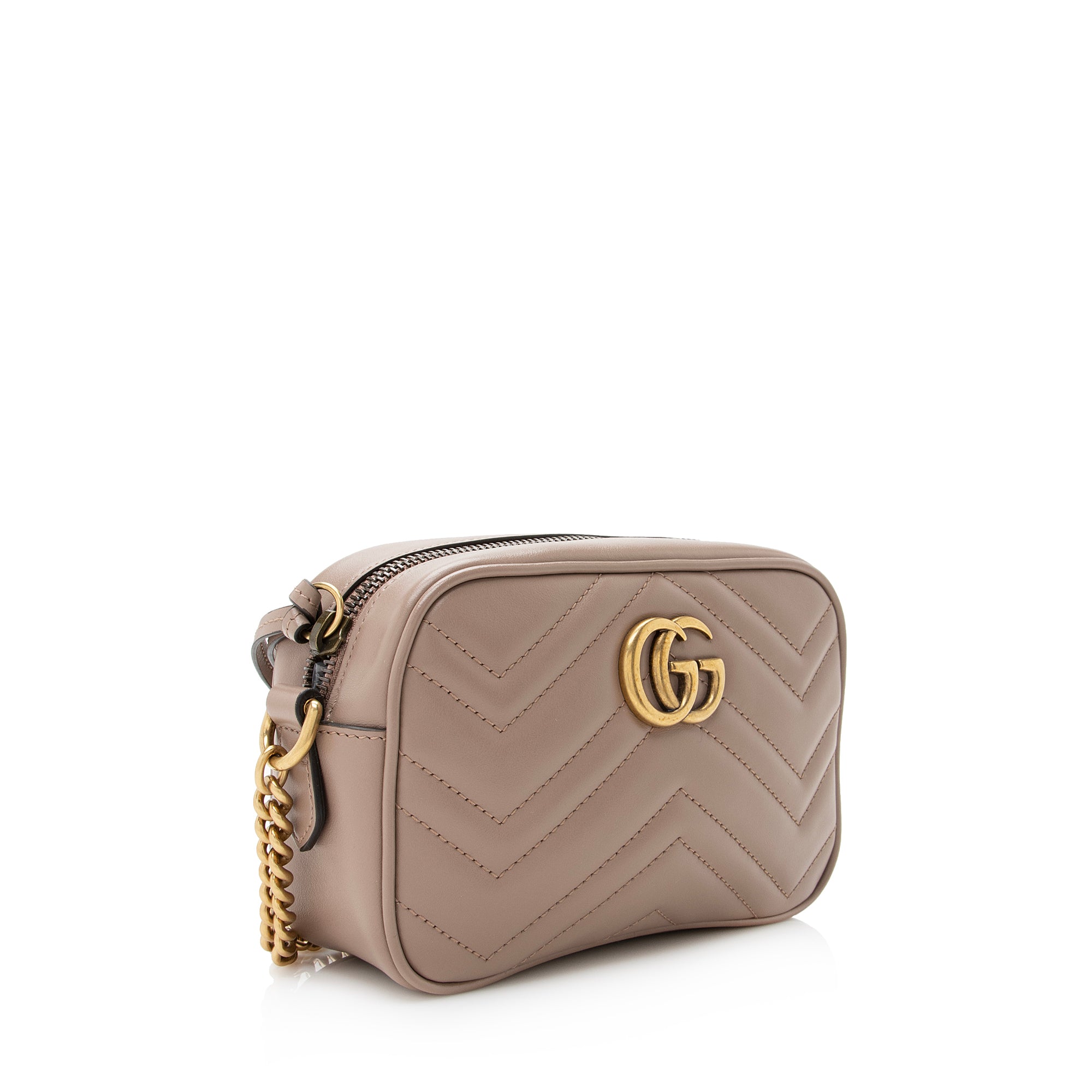 Gucci Matelasse Leather GG Marmont Mini Bag (SHF-nbQ6MC)