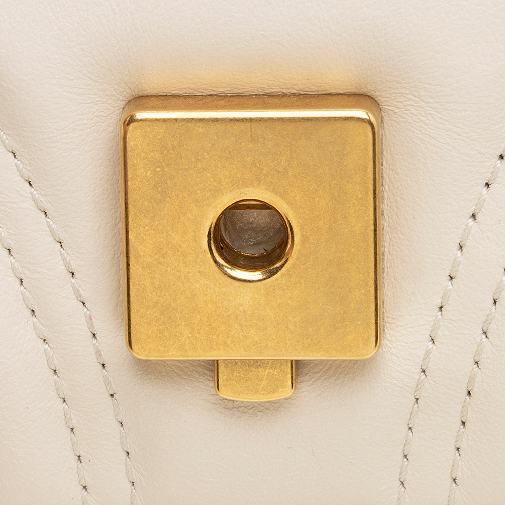 Gucci Matelasse Leather GG Marmont Mini Shoulder Bag (SHF-20163)