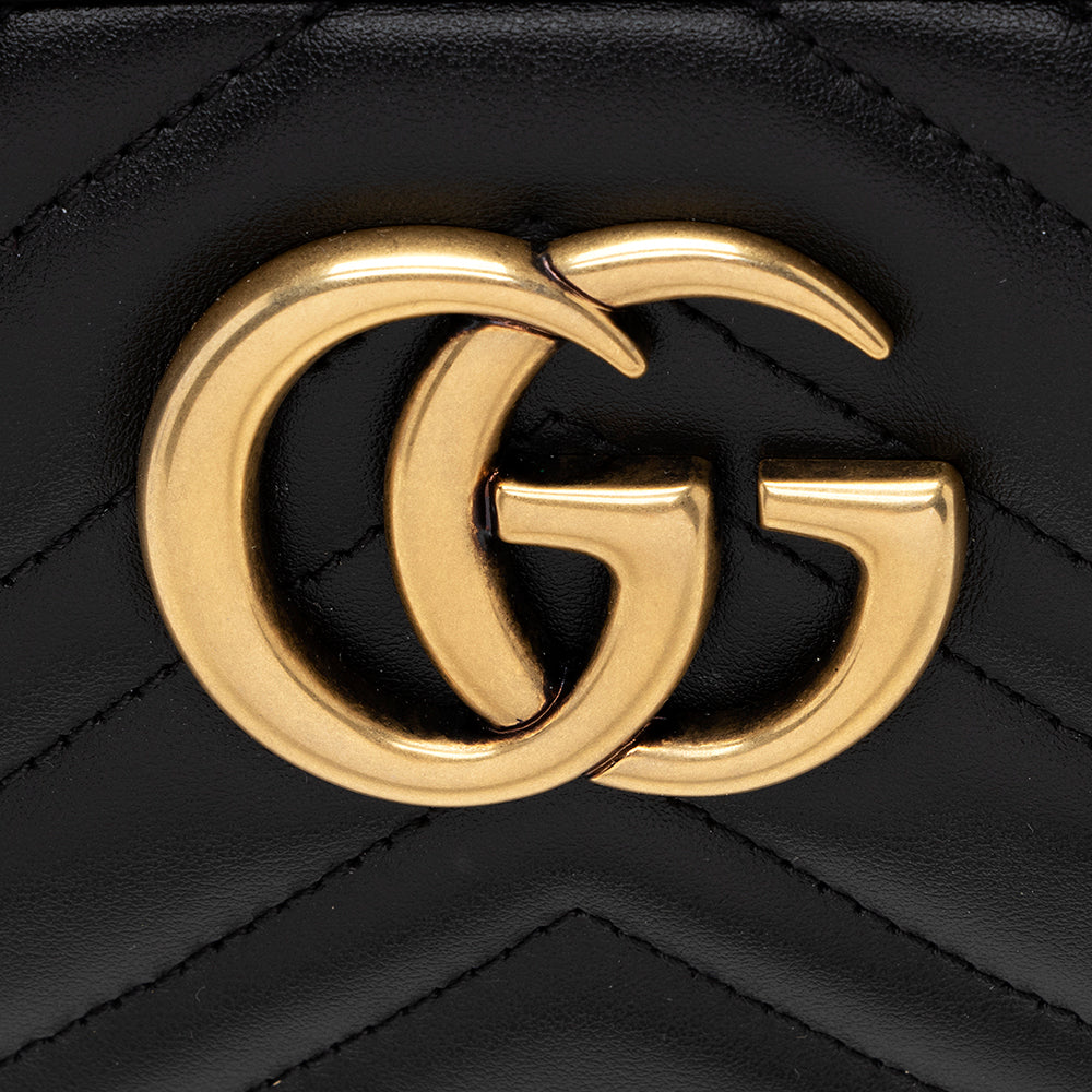 Gucci Matelasse Leather GG Marmont Small Shoulder Bag (SHF-21488)