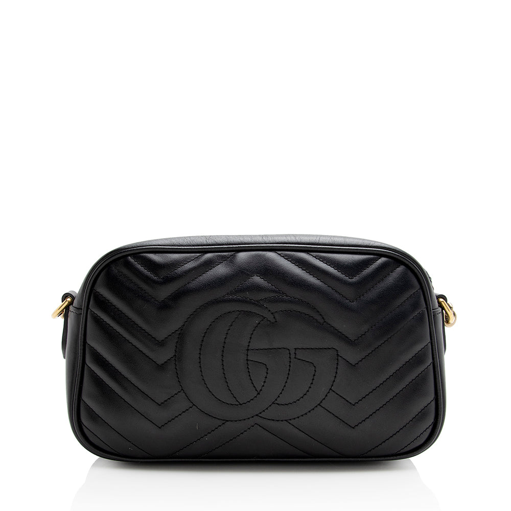 Gucci Matelasse Leather GG Marmont Small Shoulder Bag (SHF-22525)