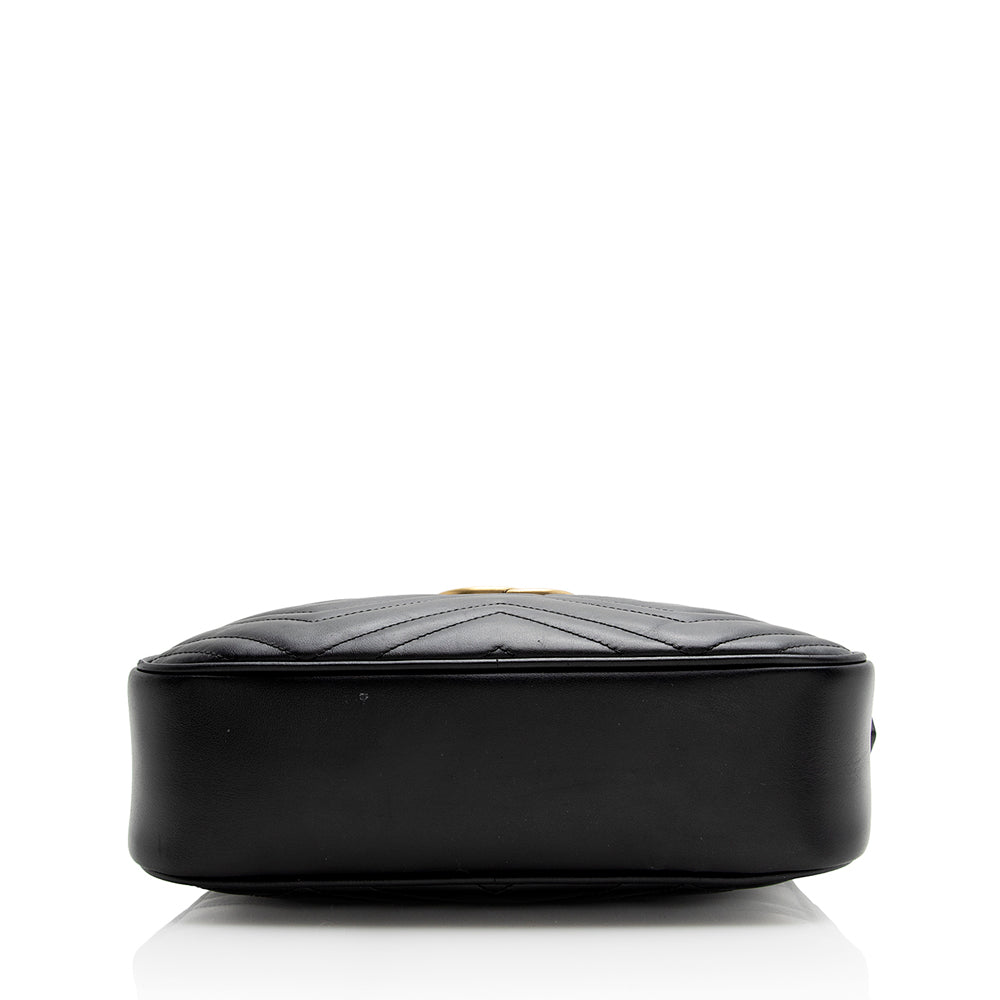 Gucci Matelasse Leather GG Marmont Small Shoulder Bag (SHF-22525)