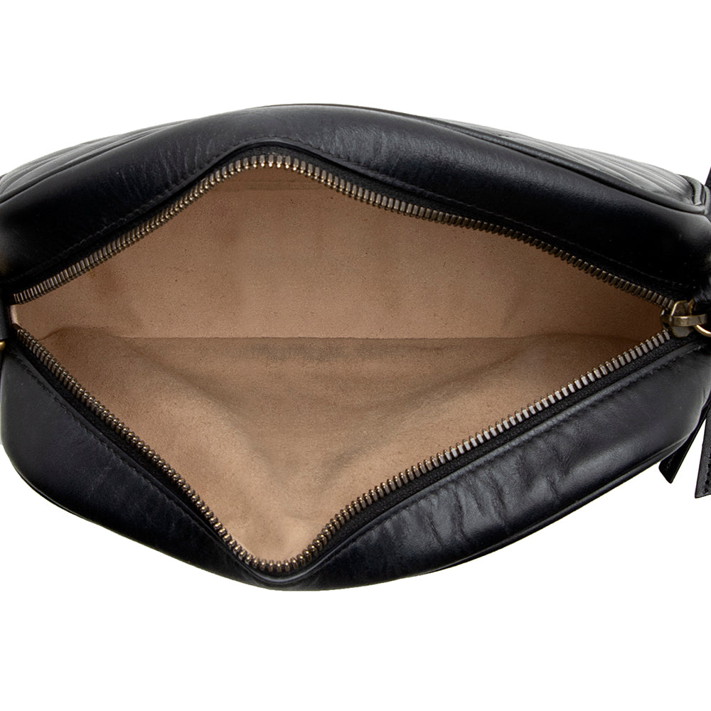 Gucci Matelasse Leather GG Marmont Small Shoulder Bag (SHF-22525)