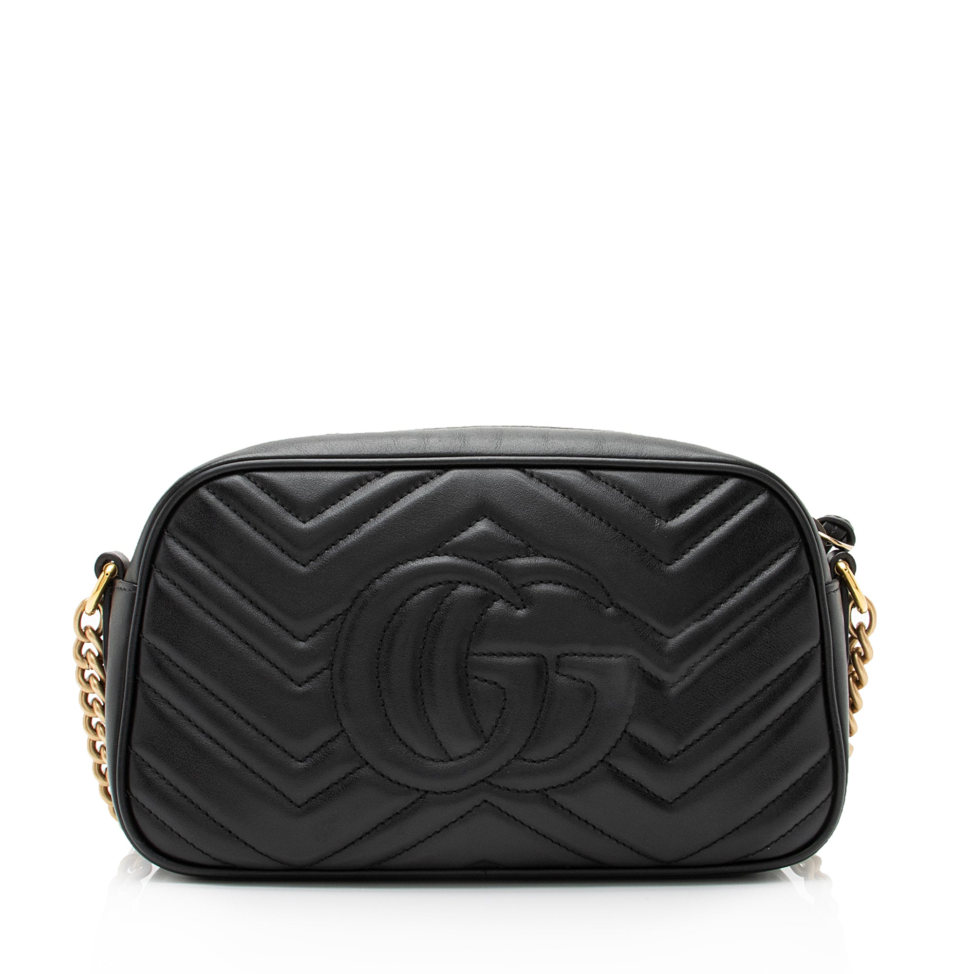 Gucci Matelasse Leather GG Marmont Small Shoulder Bag (SHF-23139)