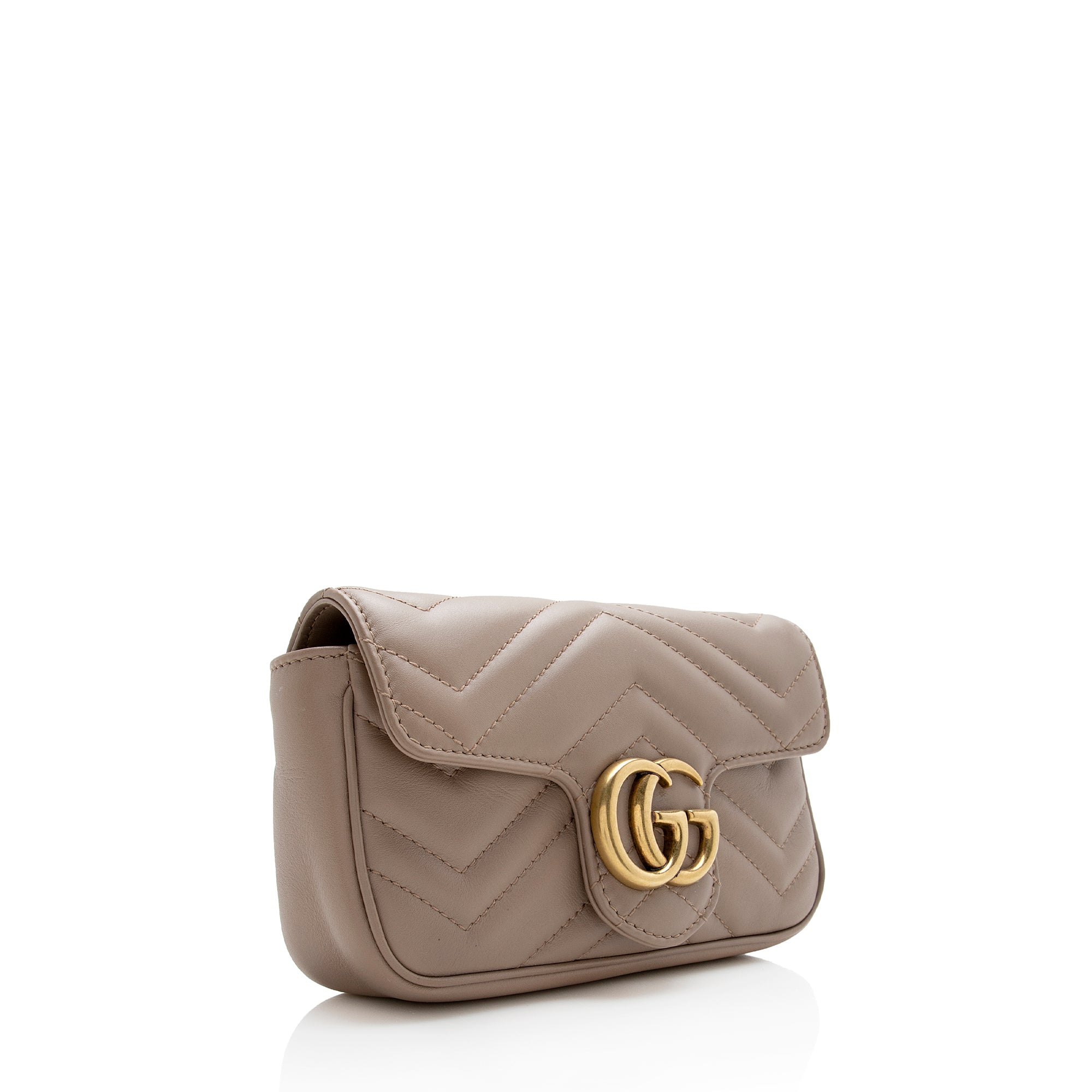 Gucci Matelasse Leather GG Marmont Super Mini Bag - FINAL SALE (SHF-22182)