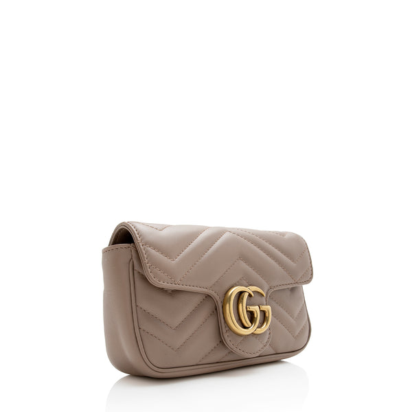 Gucci Matelasse Leather GG Marmont Small Flap Shoulder Bag (SHF-13400) –  LuxeDH